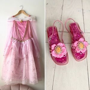 Disney’s Sleeping Beauty (Princess Aurora) Costume Dress and Shoes